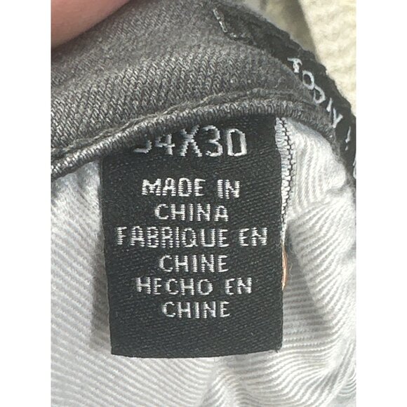 Kenneth Cole New York Mens Gray Denim Jeans 34X30 Relaxed Fit - Picture 5 of 7